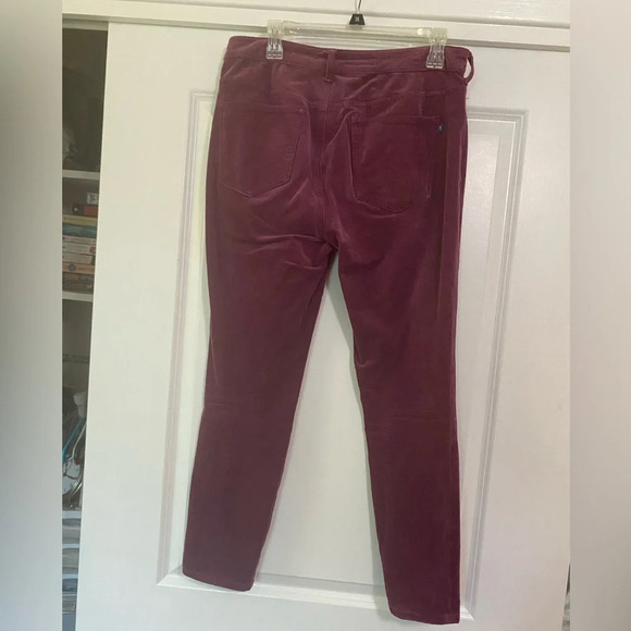 Anthropologie Pilcro Corduroy Skinny Pants High Rise Stretch Purple - Picture 2 of 4